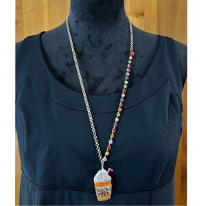 NWT Betsey Johnson Pumpkin Spice Necklace